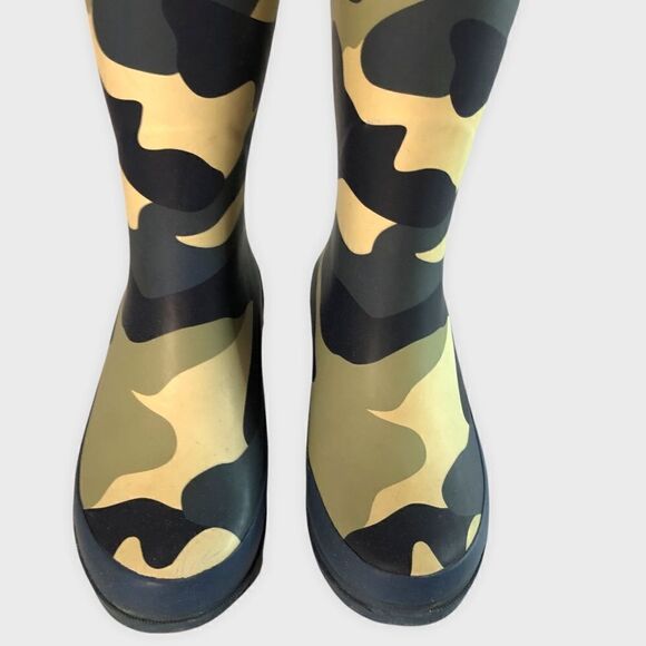 Mini Boden Blue Camo Rubber Wellington Boots US size 3 UE size 35 - Picture 5 of 8